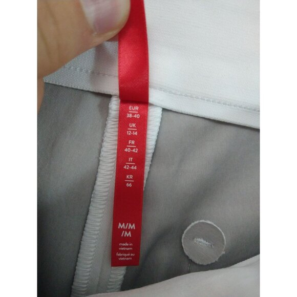 Spanx Pants Women Medium White Slim Straight Ponte Perfect Fit Pull On Stretch - Picture 8 of 10